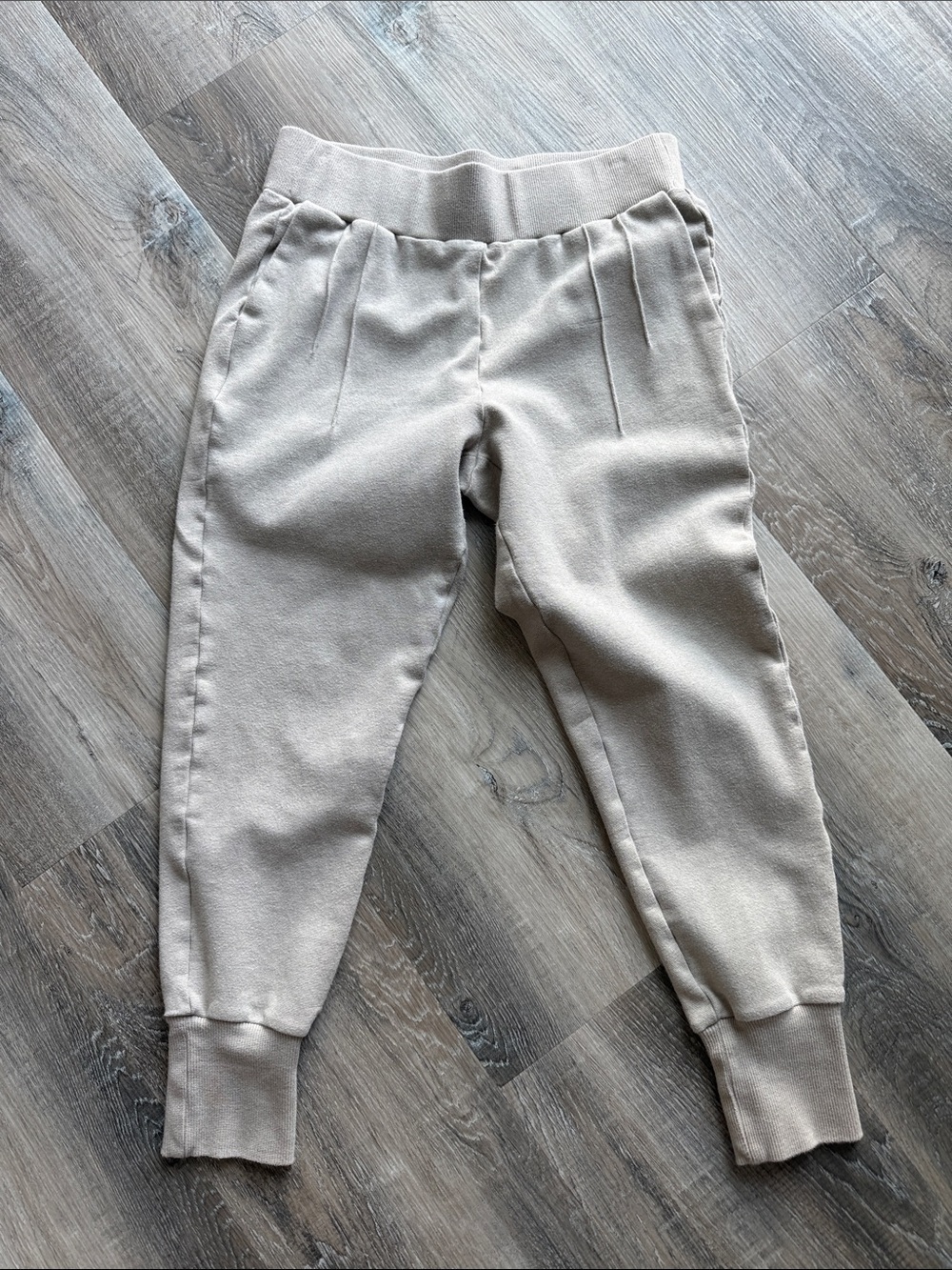 Varley Cozy Waist Joggers in Light oatmeal beige sz m